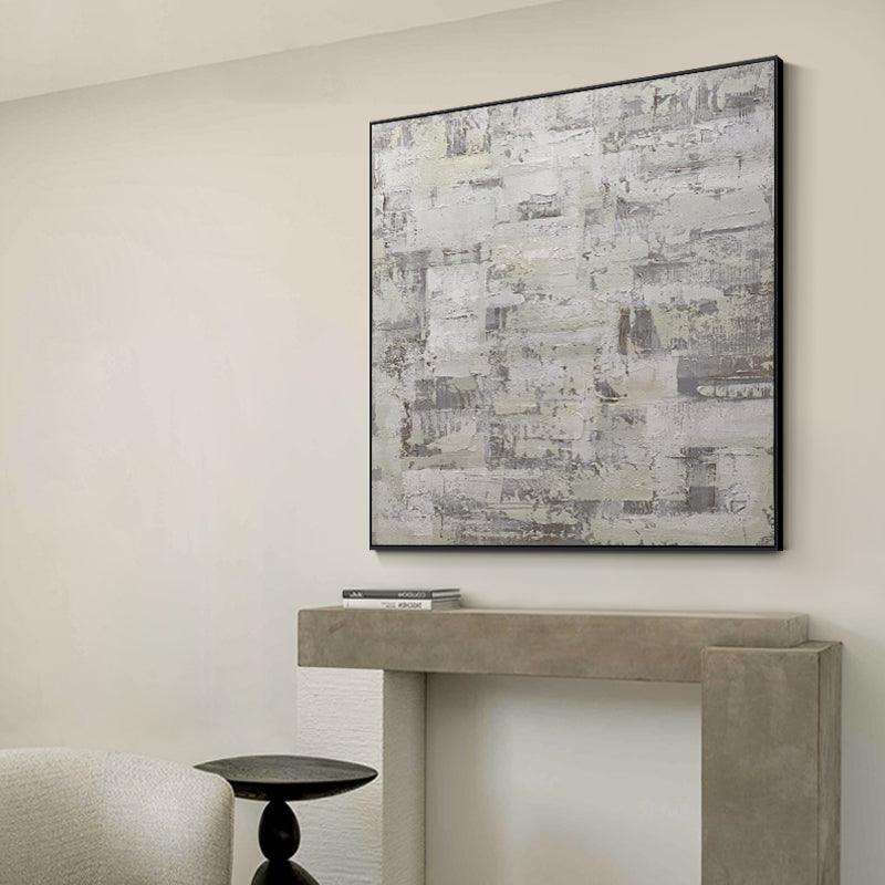 Original Wabi Sabi Textured Beige Wall Art Painting - kalapaint