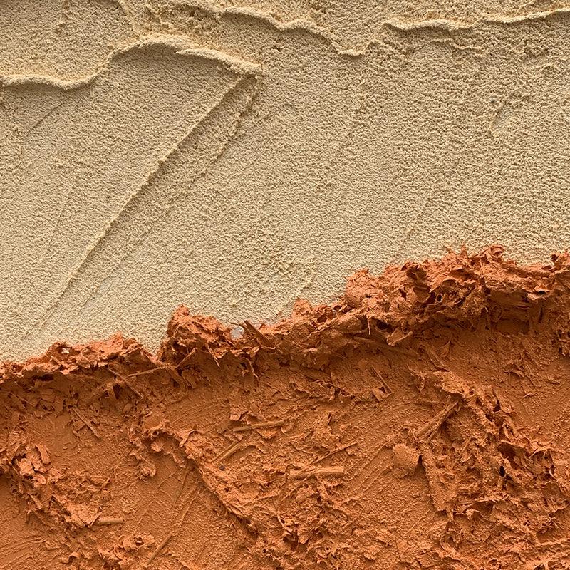 Minimalist Vibrant Landscape Quartz Sand Abstract Oil Painting - kalapaint