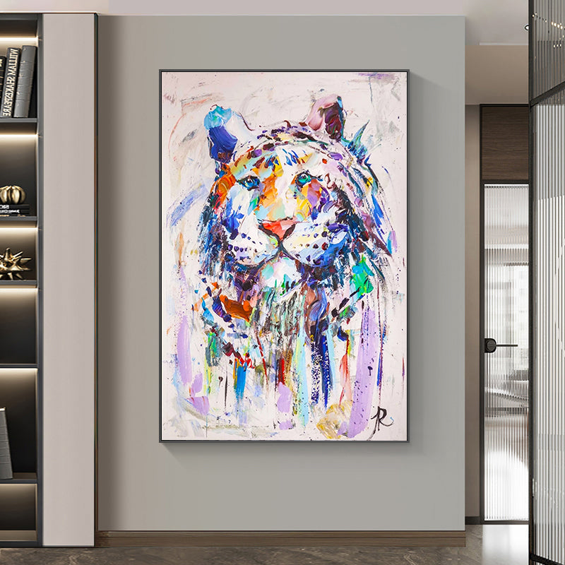 The Colored Tiger Painting