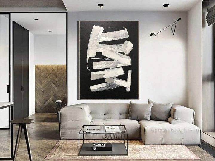 White Stripes Painting