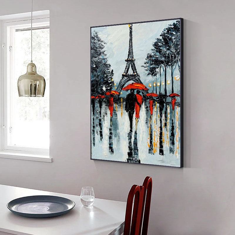 Rainy Paris Painting