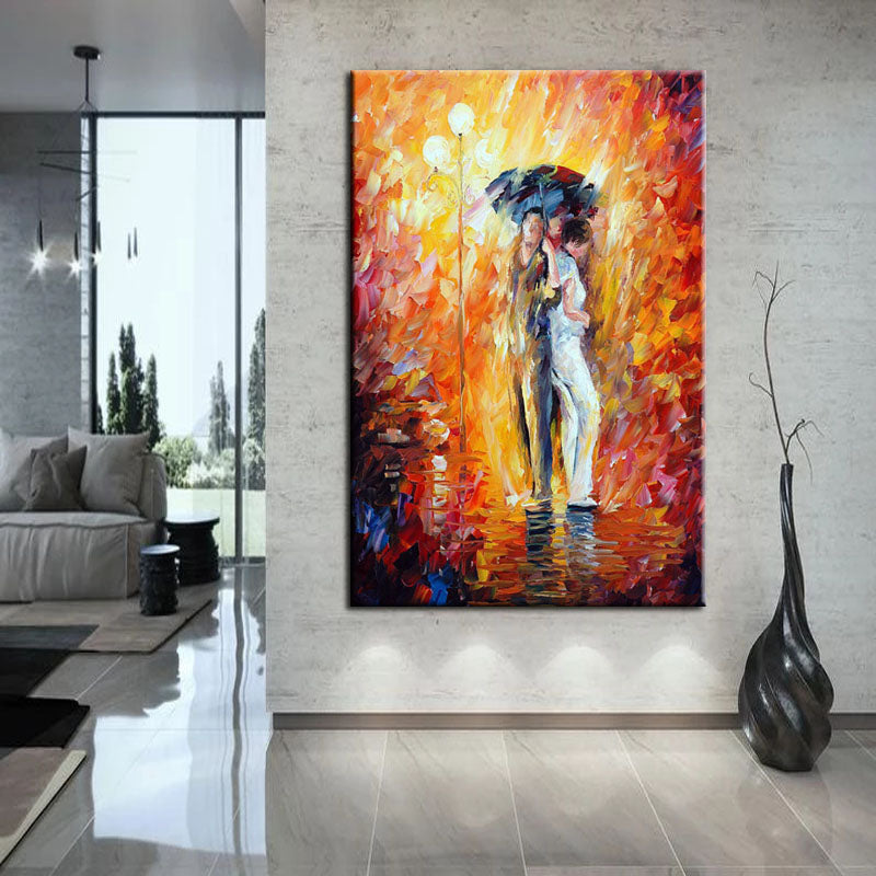 Colorful Rain Painting