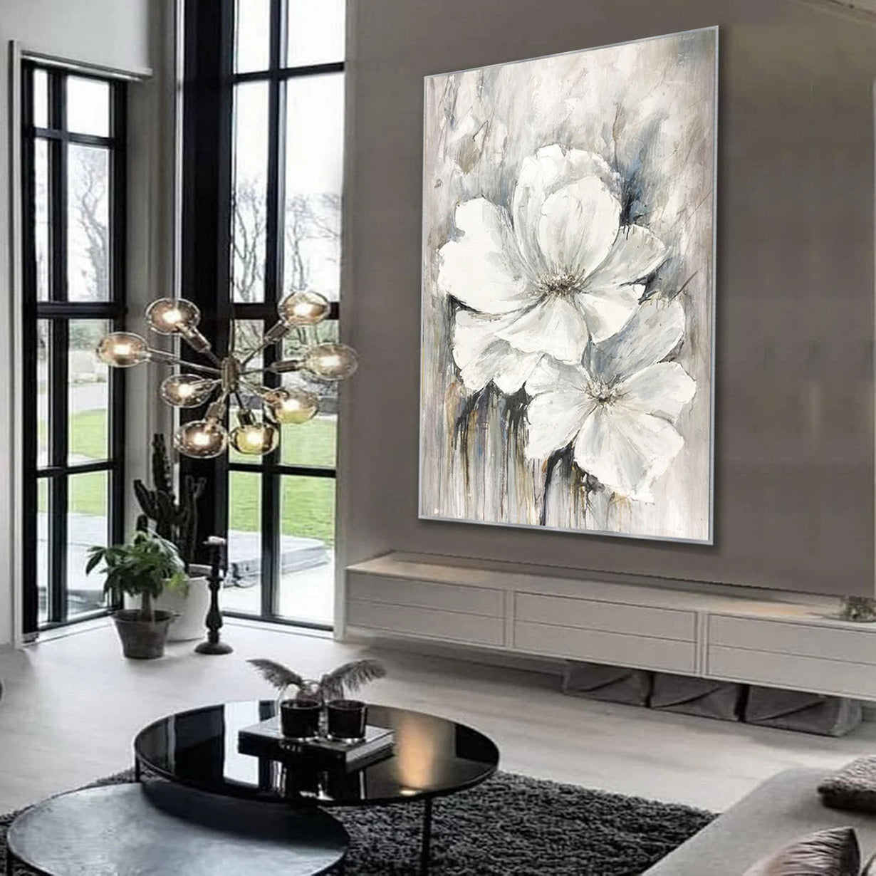 Melancholic White Flowers