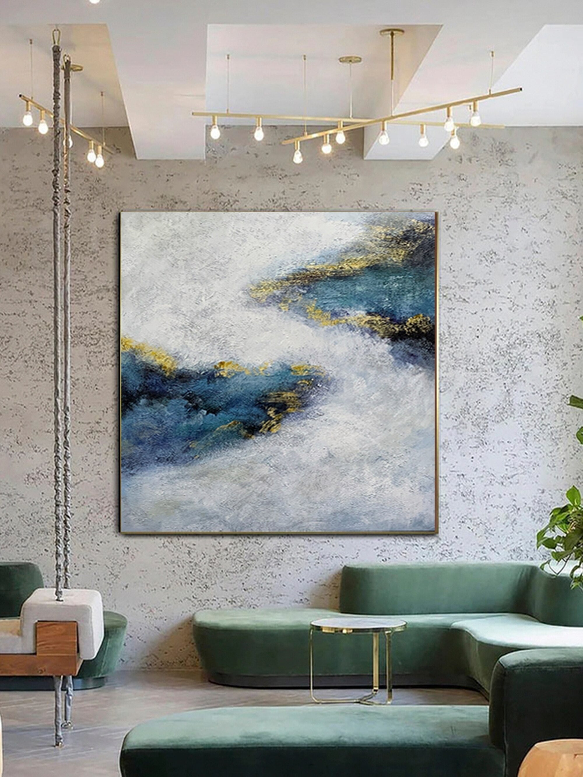 Misty Blue Painting