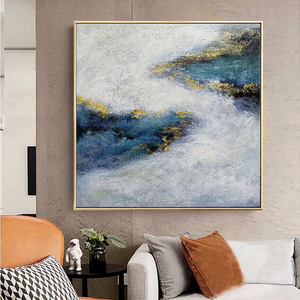 Misty Blue Painting