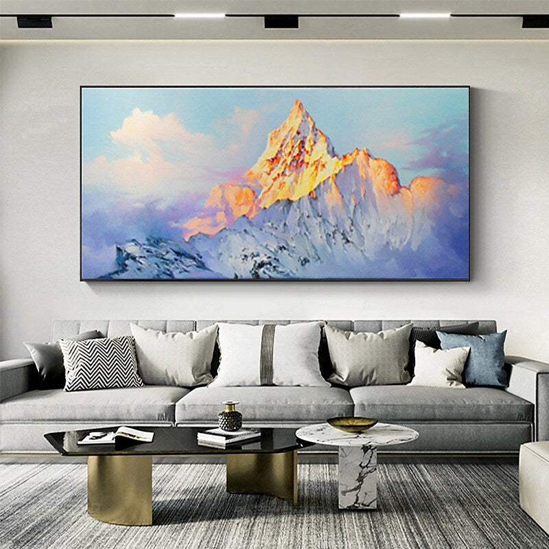 Golden Mountaintop Painting