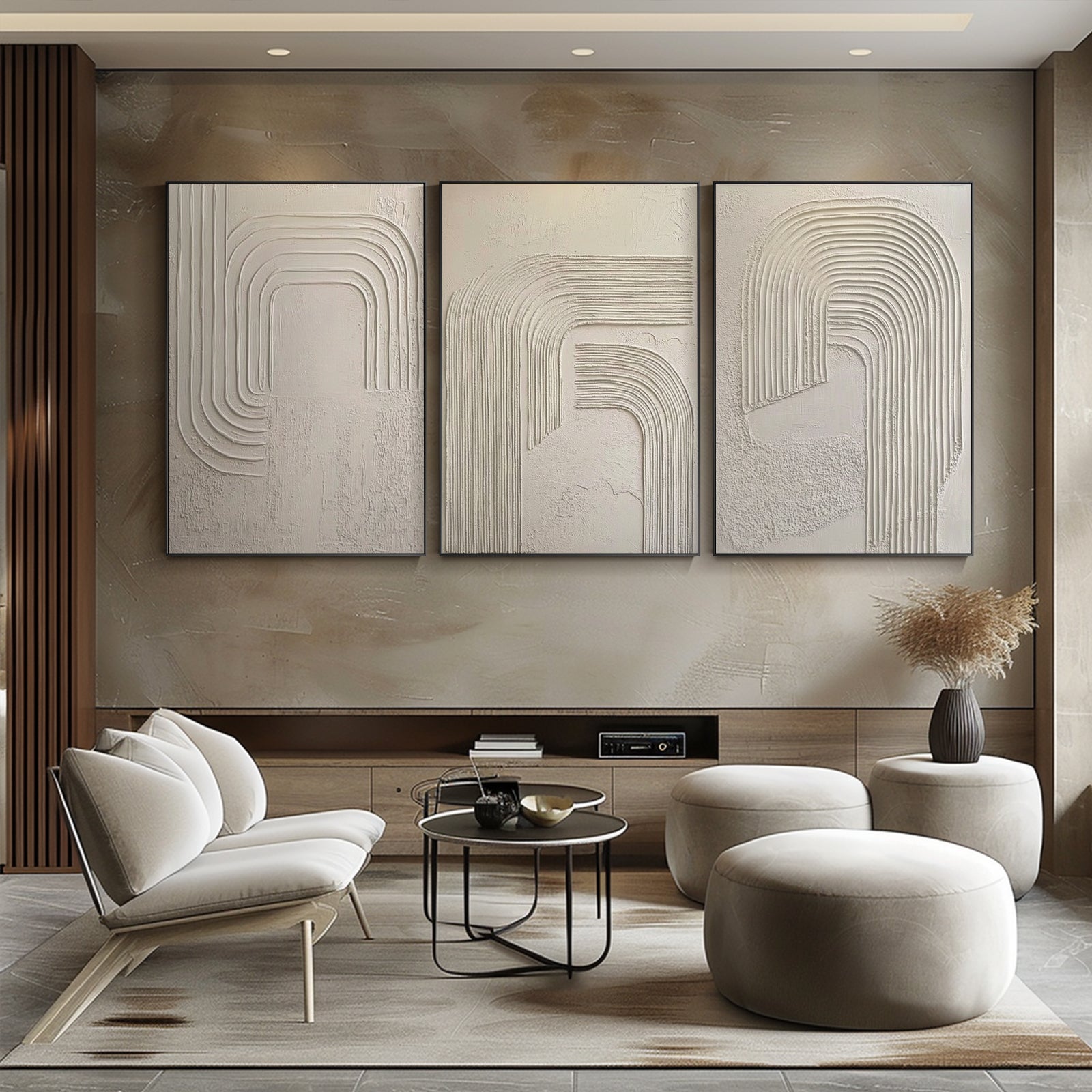 100% Hand-Painted Minimalist Style Art Painting (Vertical) #T0001