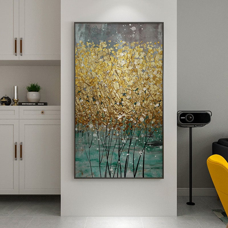 Flores Doradas Painting