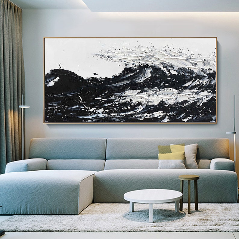 The Black Wave Painting