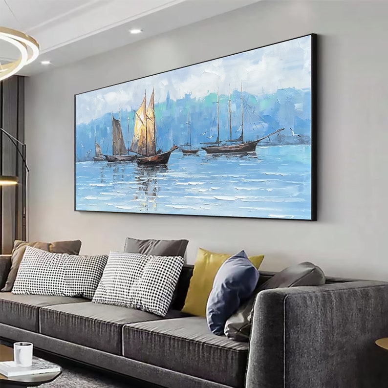 Viking Ships Painting