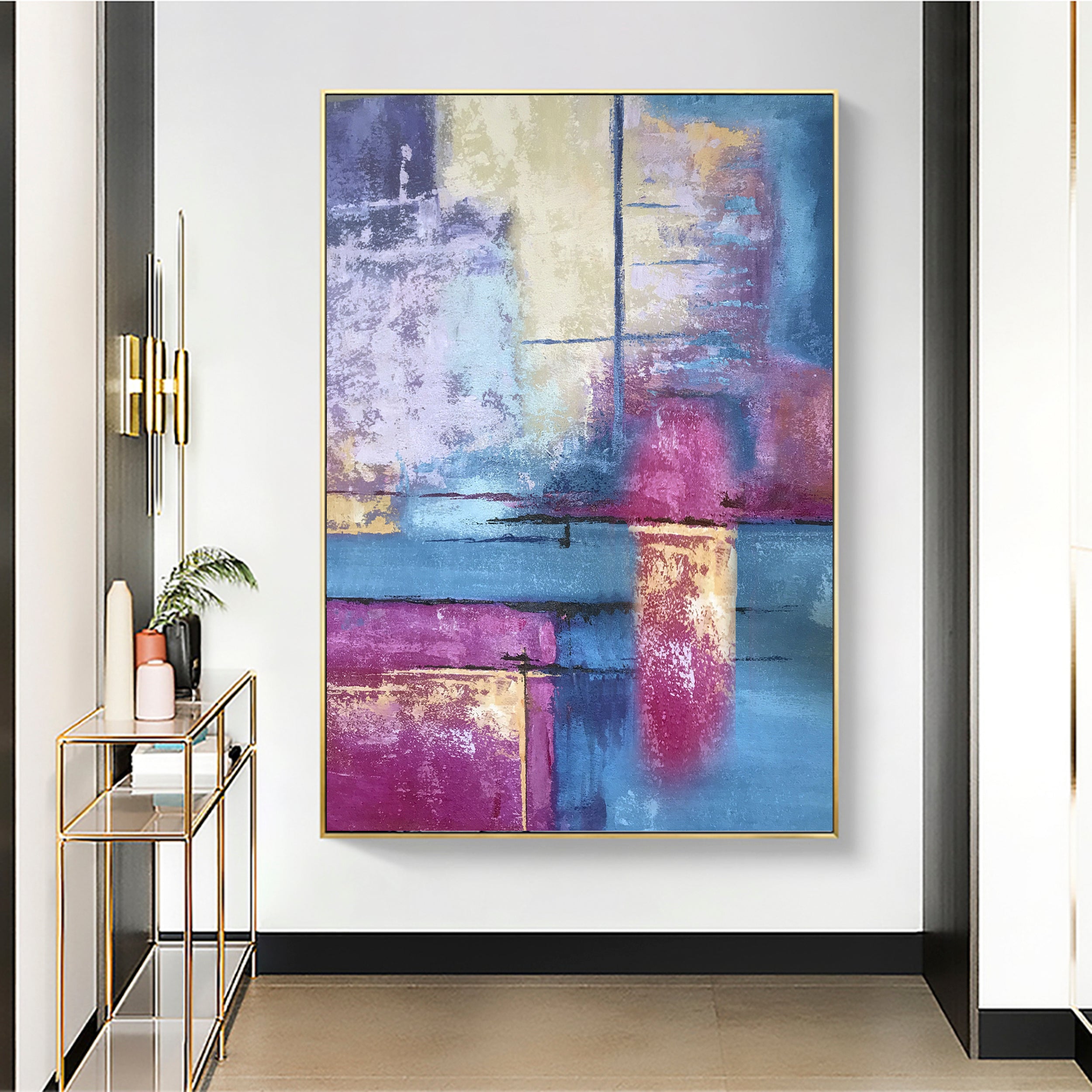 Crimson Violet Painting