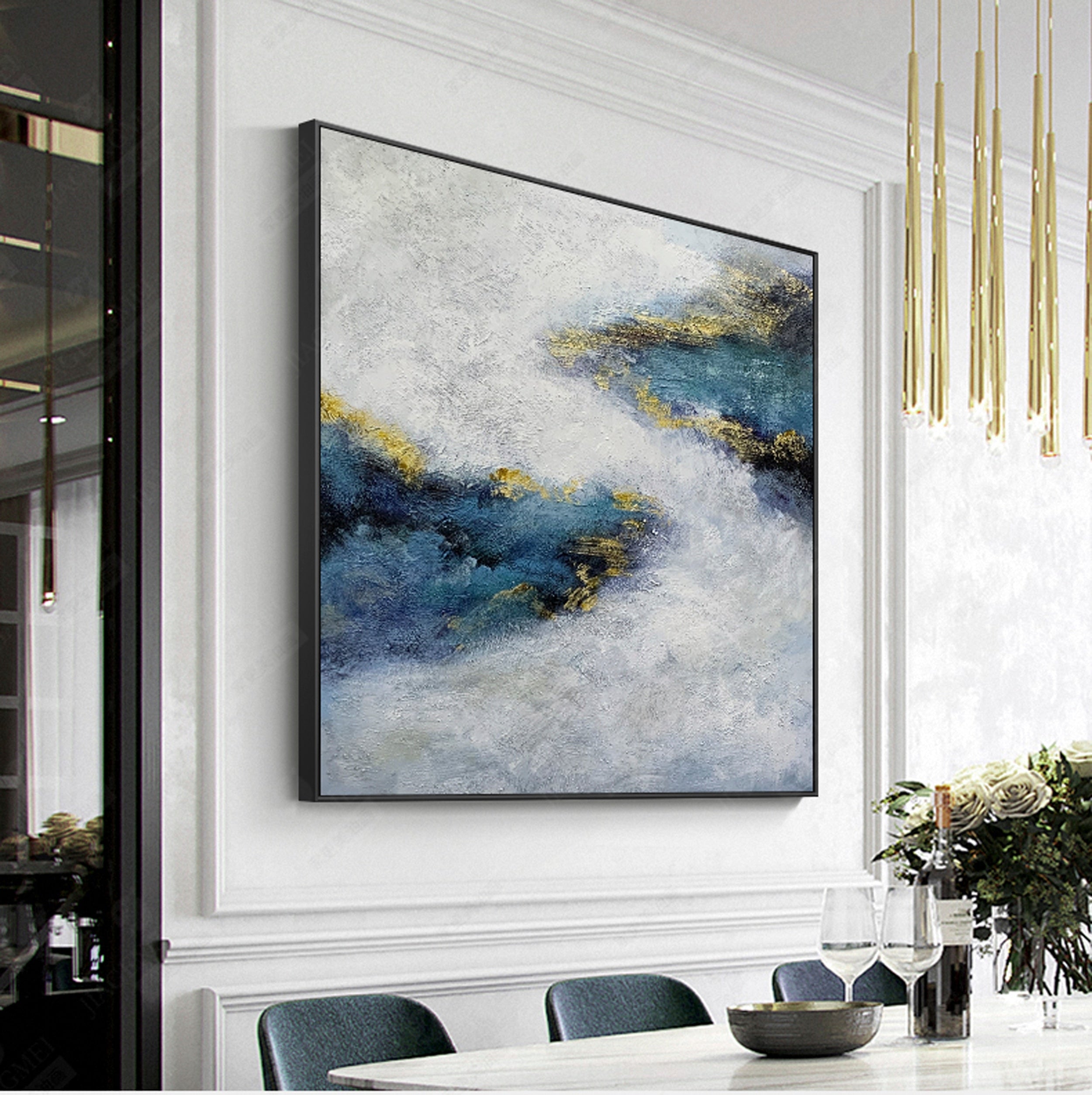 Misty Blue Painting