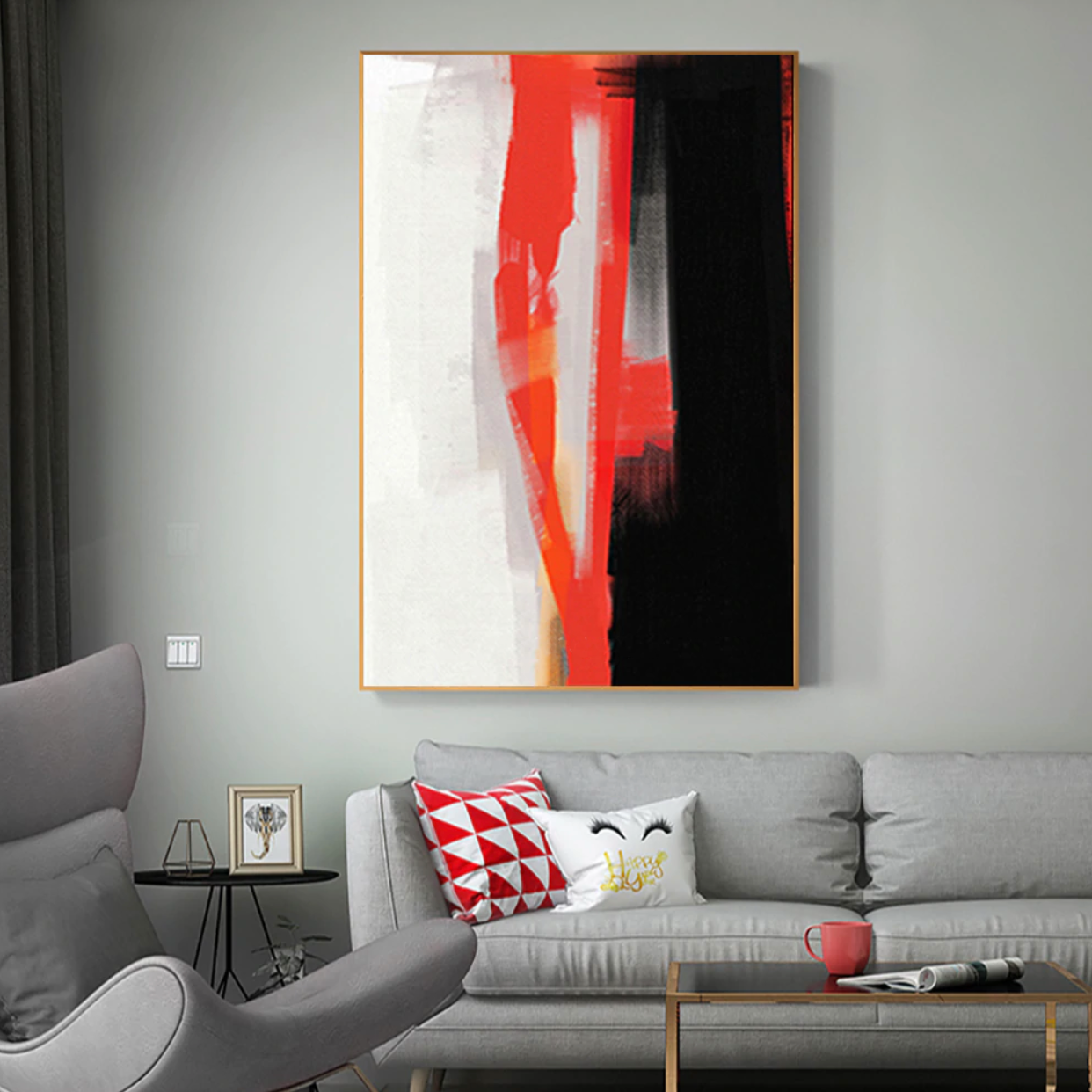 Red Haze Painting
